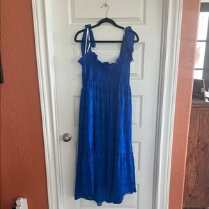 Lilly Pulitzer Vibrant Blue Midi Dress